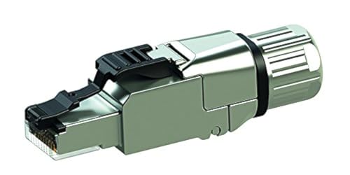 TELEGÄRTNER J00026A5003 RJ45 Steckverbinder MFP8 IE Kat.6A (tief) silber von TELEGARTNER