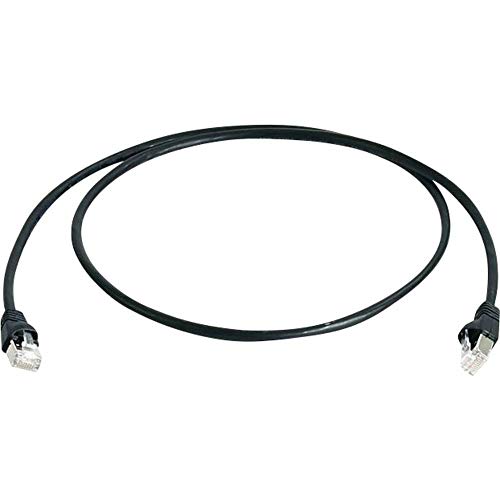 TELEGÄRTNER L00000A0235 Patchkabel Kat.6A (tief), S/FTP, 0,25m schwarz von TELEGARTNER