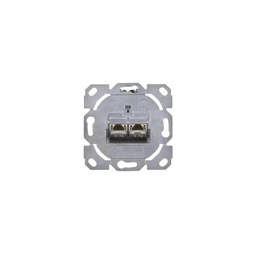 TELEGÄRTNER AMJ-SL Dual-Einbaumodul - 2x RJ45 8(8) Datenausgang 6A (IEC) von TELEGARTNER