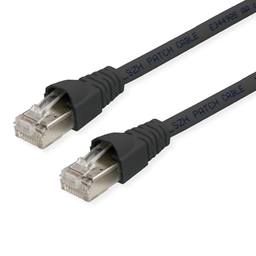 TELEGÄRTNER L00003A0060 RJ45 Netzwerkkabel, Patchkabel CAT 6a S/FTP 5.00m Schwarz Flammwidrig, mit TELEGÄRTNER L00003A0060 RJ45 Netzwerkkabel, Patchkabel CAT 6a S/FTP 5.00m Schwarz Flammwidrig, mit von TELEGARTNER