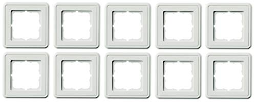 Telegärtner Abdeckrahmen Abdeckrahmen Alpinweiss für AMJ45 80 x 80 mm 1 - Fach von TELEGARTNER