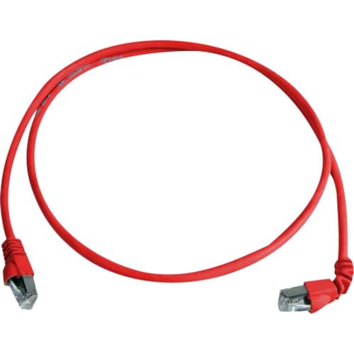 Telegärtner Cat. 7 MP8 FS 600 LSZH 2.0 m; 1 x 90-Degrees 2 m rot Netzwerk-Kabel – Netzwerk-Kabel (2 m, rot) von TELEGARTNER