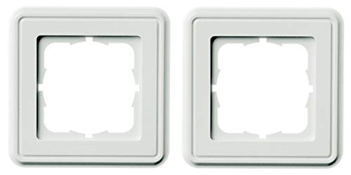 Telegärtner Abdeckrahmen Abdeckrahmen Alpinweiss für AMJ45 80 x 80 mm 1 - Fach von TELEGARTNER
