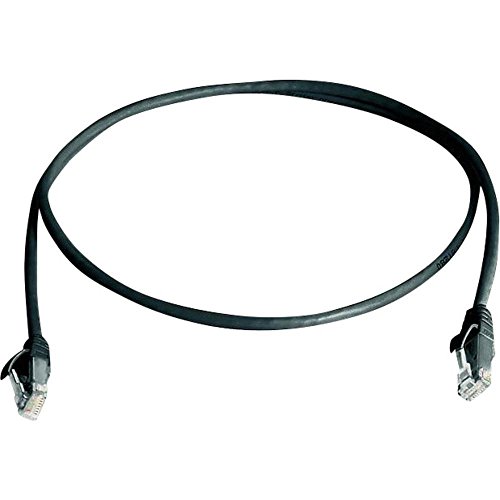 TELEGARTNER L00003E0000 RJ45 Netzwerkkabel, Patchkabel CAT 5e U/UTP 5.00m Schwarz Flammwidrig, Halo von TELEGARTNER