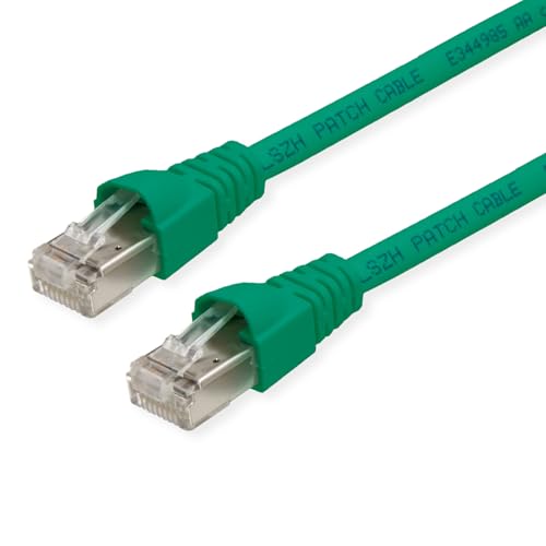 TELEGÄRTNER Patchkabel S/FTP, Kat.6A, LSOH, grün, 2 m von TELEGARTNER