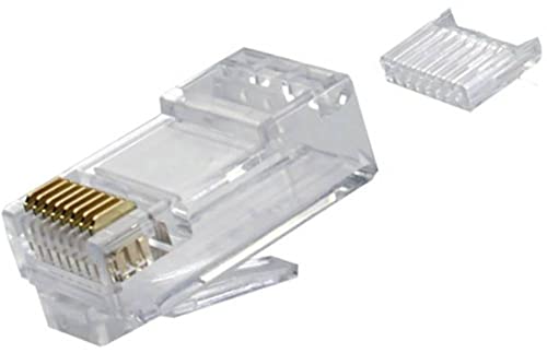 Telegärtner Telegaertner RJ45-Stecker, ungeschirmt J00026A0182 Stecker Polzahl 8P8C Transparent, 3 Stück von TELEGARTNER