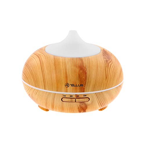 TELLUR, Braun WiFi Smart Aroma Diffusor, 300ml, LED, Holz, 169 mm von TELLUR