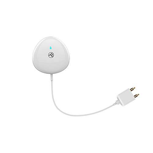 TELLUR SMART Wassermelder WLAN, Wassersensor WiFi, Telefon-App, Akustischer Alarm, Funktioniert mit Typischen LR03(AAA) Batterien und Hält bis zu 6 Monate, 1 m Kabel, Kein HUB Erforderlich von TELLUR