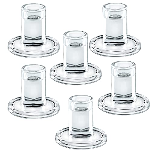 Kerzenhalter aus Glas, 6 Stück von TELOSMA
