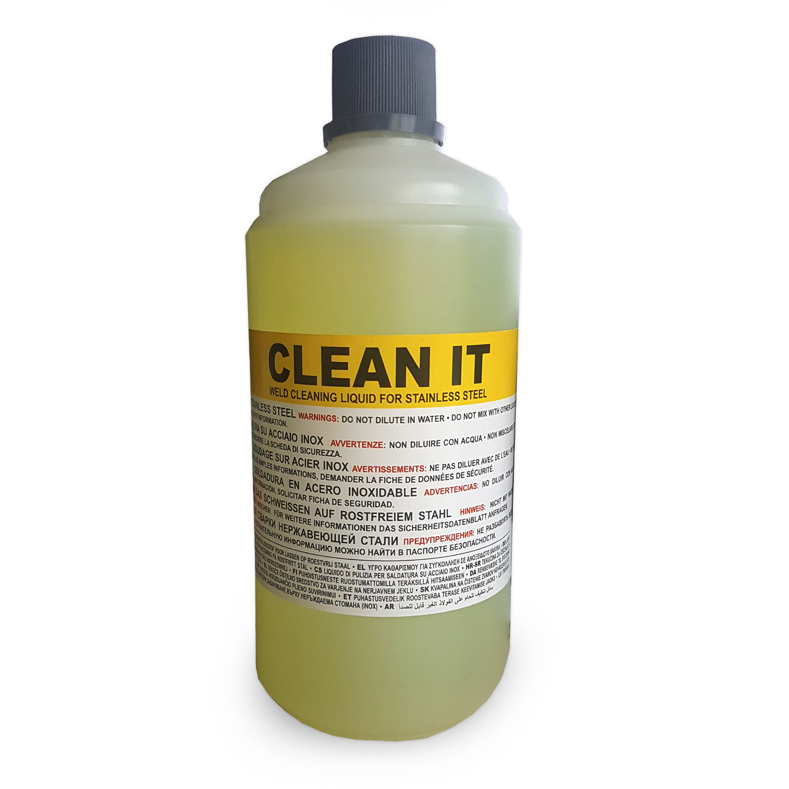 Telwin Clean-it Reinigungsflüssigkeit 1 Liter für Cleantech 200 Kehlnahtreiniger von TELWIN