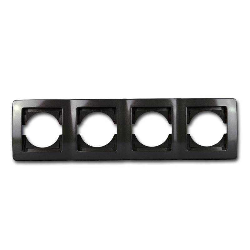 TEM EKONOMIK 4-Fach UP Rahmen Horizontal Anthrazit TEM EKONOMIK 4-Fach UP Rahmen Horizontal Anthrazit von TEM