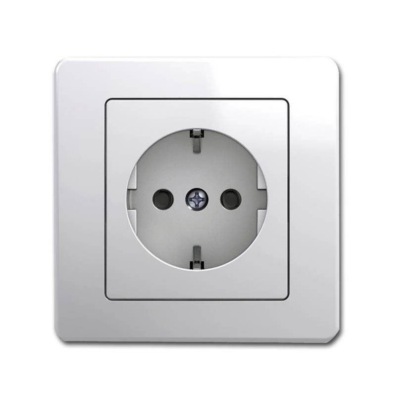 TEM EKONOMIK Schuko-Steckdose Weiß 250V 16A UP von TEM