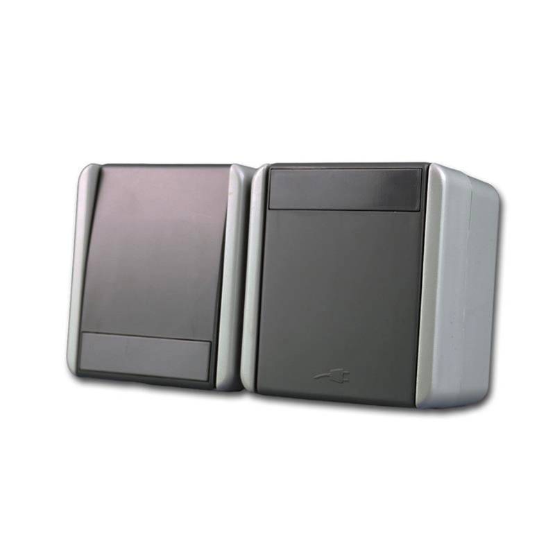 TEM Fontana SteckdoseSchalter Horizontal Grau 250V16A IP44 TEM Fontana SteckdoseSchalter Horizontal Grau 250V16A IP44 von TEM