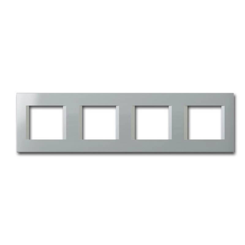 TEM MODUL PLUS 4-Fach UP Rahmen Silber Elox Line TEM MODUL PLUS 4-Fach UP Rahmen Silber Elox Line von TEM
