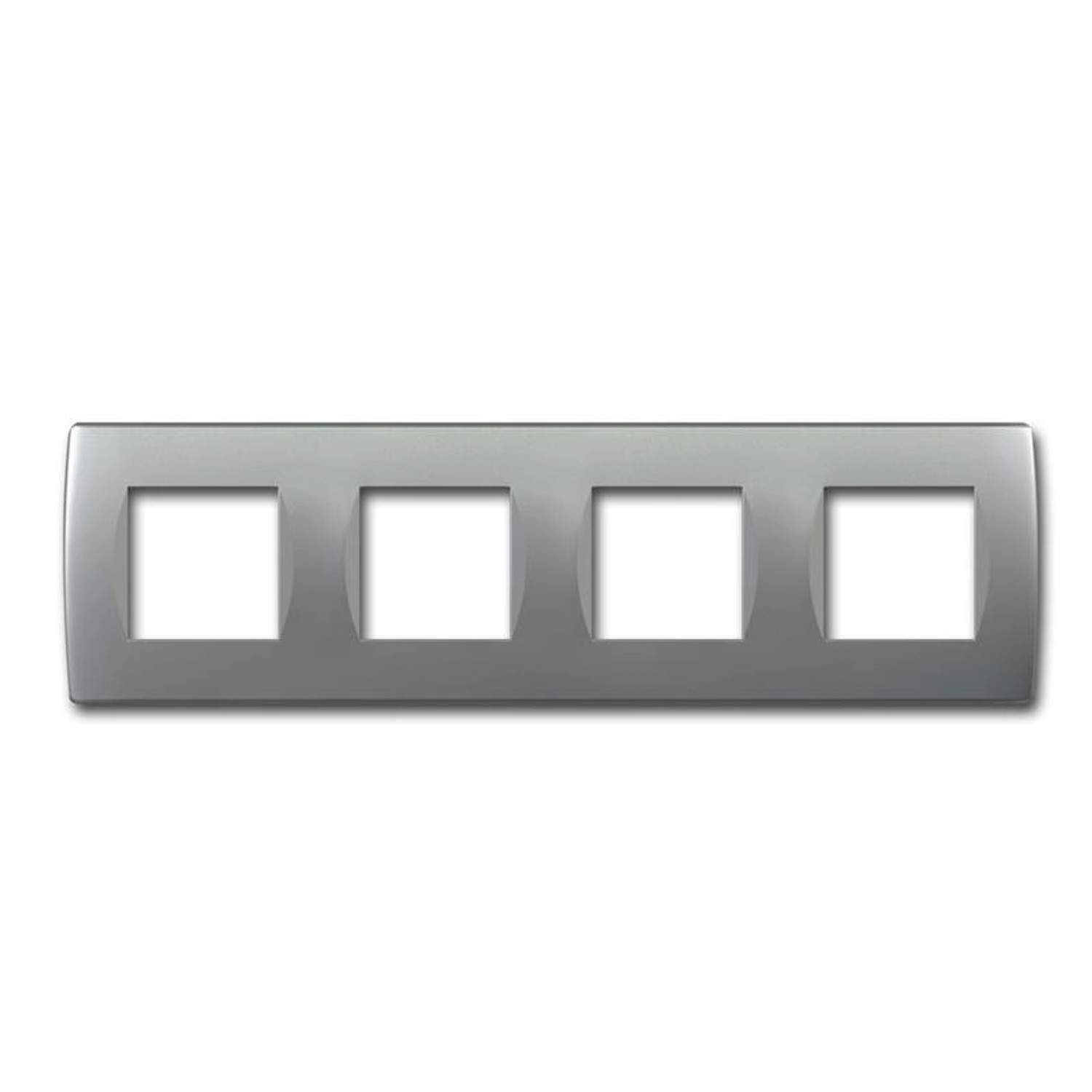 TEM MODUL PLUS 4-Fach UP Rahmen Silber Matt Soft TEM MODUL PLUS 4-Fach UP Rahmen Silber Matt Soft von TEM