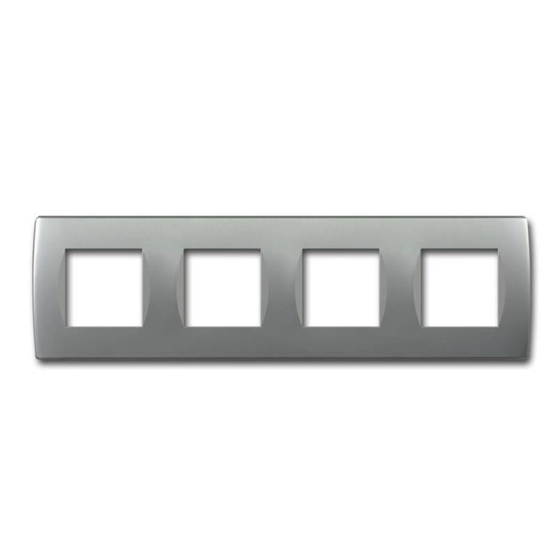 TEM MODUL PLUS 4-Fach UP Rahmen Silber Matt Soft TEM MODUL PLUS 4-Fach UP Rahmen Silber Matt Soft von TEM
