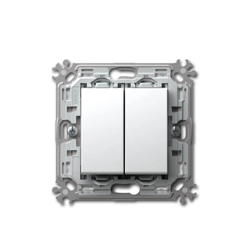 TEM MODUL PLUS Doppel Wechsel Schalter Weiß 250V16A TEM MODUL PLUS Doppel Wechsel Schalter Weiß 250V16A von TEM