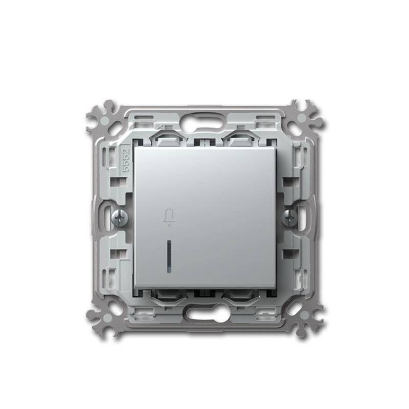 TEM MODUL PLUS Klingel Taster Silber 250V16A UP TEM MODUL PLUS Klingel Taster Silber 250V16A UP von TEM