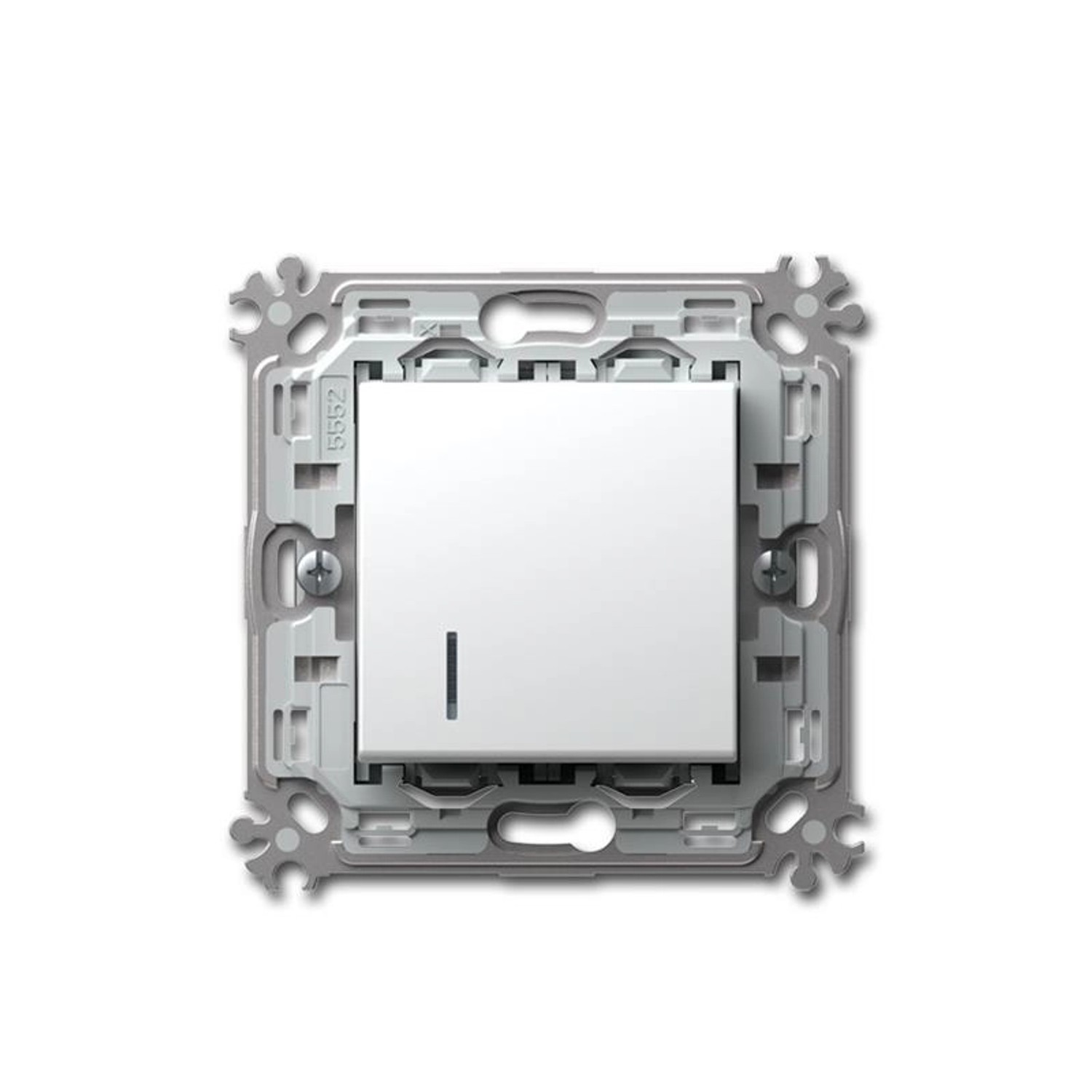 TEM MODUL PLUS Kontroll Taster Weiß 250V16A UP von TEM