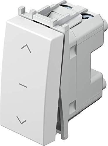 TEM Serie Modul Taster Jalousie 1-0-216AX 250V EIN-AUS Weiß von TEM