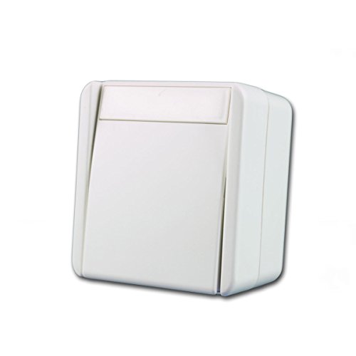 fontana Schalter 2-polig weiß, 250V~/10A, AP, IP44 von TEM