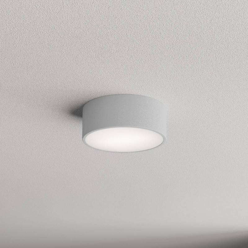 Deckenlampe Cleo 200, grau, Sensor, IP54, Ø 20 cm, Metall von TEMAR LIGHTING