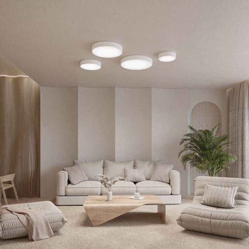Deckenlampe Cleo 200, weiß, Sensor, IP20, Ø 20 cm, E27 von TEMAR LIGHTING