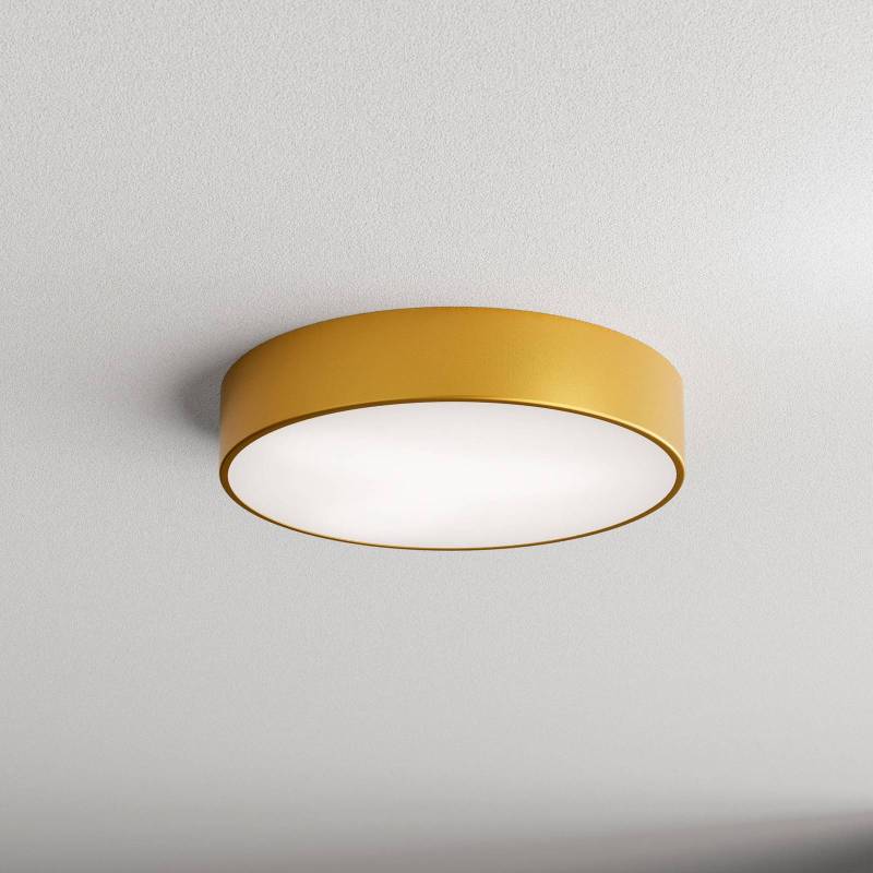Deckenlampe Cleo 400, gold, Sensor, IP54, Ø 40 cm, Metall von TEMAR LIGHTING