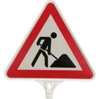 TEMKA Schild Bauarbeiten, Folie Typ 2, Seitenlänge 440mm von TEMKA
