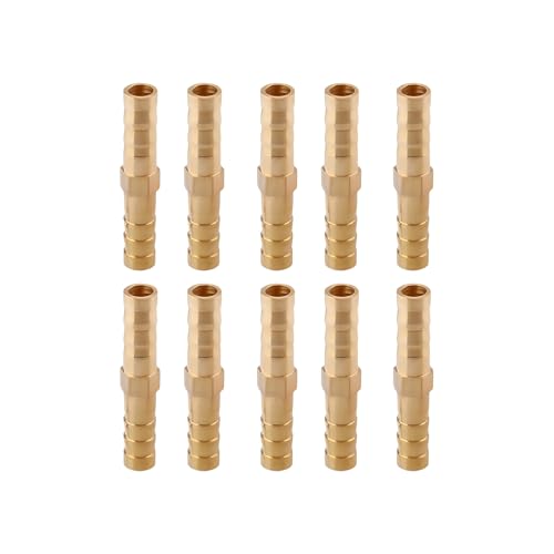 10 Stück erosionsbeständige Messingrohradapter Rohrverbindungen Set für Sanitärsysteme Wartung & Rohrersatz Messing Schlauchadapter Anschlüsse 10 Stück erosionsbeständige Messingrohradapter Rohrverbindungen Set für Sanitärsysteme Wartung & Rohrersatz Messing Schlauchadapter Anschlüsse von TEMOOUES