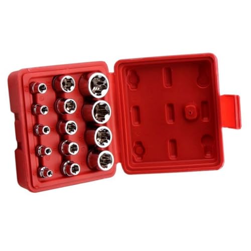 14-teiliges Handwerkzeug-Stern-Steckschlüssel-Set, Stern-Stecknuss, E-Sicherheits-Bit-Antrieb, Automobil-Reparatur-Kombinationsset, professionell 14-teiliges Handwerkzeug-Stern-Steckschlüssel-Set, Stern-Stecknuss, E-Sicherheits-Bit-Antrieb, Automobil-Reparatur-Kombinationsset, professionell von TEMOOUES