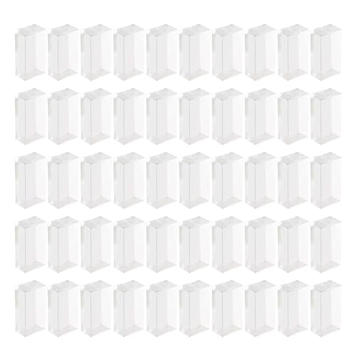50 Stück transparente Leckerli-Boxen für Macarons, klare Gebäck-Vitrine, Dessert-Verpackungsbox, Bäckereibedarf, transparente Geschenkbox 50 Stück transparente Leckerli-Boxen für Macarons, klare Gebäck-Vitrine, Dessert-Verpackungsbox, Bäckereibedarf, transparente Geschenkbox von TEMOOUES
