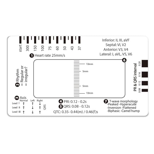 7-stufiges Elektrokardiogramm, Bewertungsregel, Messwerkzeug, Karte zur Interpretation des Elektrokardiogramms 7-stufiges Elektrokardiogramm, Bewertungsregel, Messwerkzeug, Karte zur Interpretation des Elektrokardiogramms von TEMOOUES