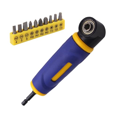 90 Grad Bit Elektroschrauber Bohrer Drehgerät Winkel Adapter Bit Eckadapter für Reparatur Elektrische Bohrmaschine von TEMOOUES