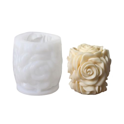 Blumen-Silikonformen für handgefertigte Seife, Zylinder, Epoxidharz, Ton, Blumenform Blumen-Silikonformen für handgefertigte Seife, Zylinder, Epoxidharz, Ton, Blumenform von TEMOOUES