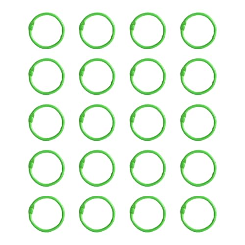Buchbinderinge aus Metall, 25 mm, für effizientes Dokumentenmanagement und Bastelprojekte, 20 Stück Buchbinderinge aus Metall, 25 mm, für effizientes Dokumentenmanagement und Bastelprojekte, 20 Stück von TEMOOUES