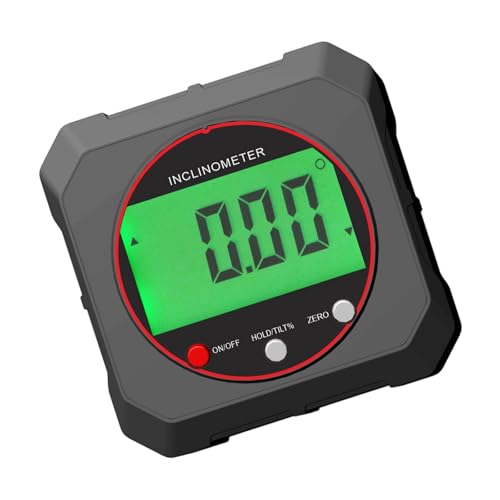 Digitale Winkelmesser mit verstellbarer Hintergrundbeleuchtung, klare Anzeige, Präzisions-Neigungsmesser für Ingenieure, Enthusiasten, leicht zu tragende Winkelmesser Digitale Winkelmesser mit verstellbarer Hintergrundbeleuchtung, klare Anzeige, Präzisions-Neigungsmesser für Ingenieure, Enthusiasten, leicht zu tragende Winkelmesser von TEMOOUES