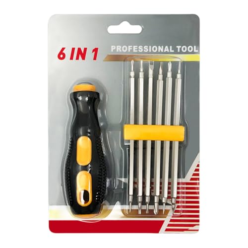 Effizientes 6-in-1-Schraubendreher-Set mit doppelseitiger Spitze für einfache Handhabung von Heim- und Elektronik-Reparaturen, Werkzeug-Set, Schraubendreher-Set Effizientes 6-in-1-Schraubendreher-Set mit doppelseitiger Spitze für einfache Handhabung von Heim- und Elektronik-Reparaturen, Werkzeug-Set, Schraubendreher-Set von TEMOOUES