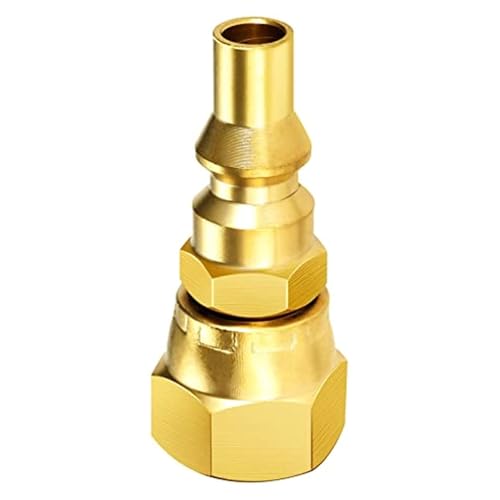 Eleganter Messingrohrverschraubungsadapter, stabiler Reduzieradapter für 3/8 Zoll weiblich auf 1/4 Zoll männlich Anschluss Standard von TEMOOUES