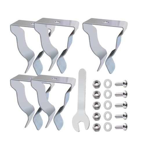 Fensterabdeckungen, 5 Stück, Fensterabdeckungen, Untermetall, Installation von Fenstern, Haltevorrichtung, Zuschneiden mit Clip, Feder von TEMOOUES