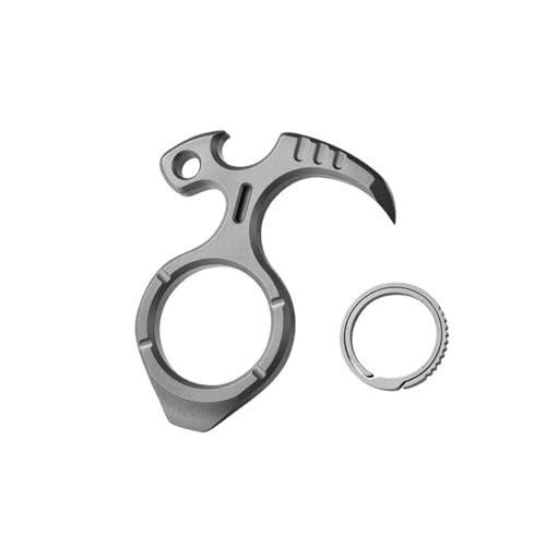 Kompaktes Multi-Tool aus Legierung für den Außenbereich mit Flaschenöffner, Schaber und für Camping, Survival-Essentials im Taschenformat von TEMOOUES