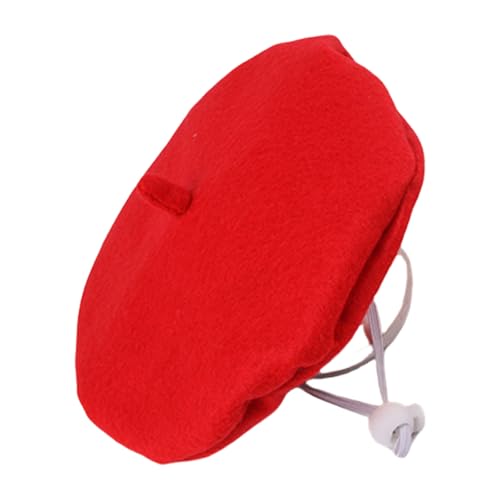 Modische Baskenmütze für Katzen und Hunde, weiche Kopfbedeckung für Feiertage, Partys und einzigartige Posen, niedlicher Katzenhut Modische Baskenmütze für Katzen und Hunde, weiche Kopfbedeckung für Feiertage, Partys und einzigartige Posen, niedlicher Katzenhut von TEMOOUES