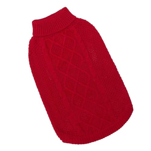 Modischer, warmer Zopfstrickmantel, Hundepullover, Kleidung, warmer Rollkragenpullover für kleine bis große Alltagskleidung Modischer, warmer Zopfstrickmantel, Hundepullover, Kleidung, warmer Rollkragenpullover für kleine bis große Alltagskleidung von TEMOOUES