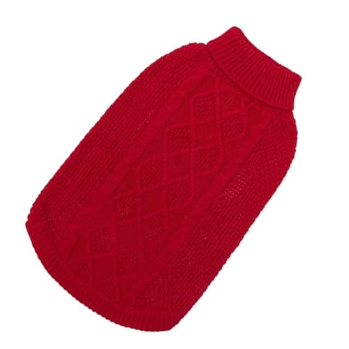 Modischer, warmer Zopfstrickmantel, Hundepullover, Kleidung, warmer Rollkragenpullover für kleine bis große Alltagskleidung Modischer, warmer Zopfstrickmantel, Hundepullover, Kleidung, warmer Rollkragenpullover für kleine bis große Alltagskleidung von TEMOOUES