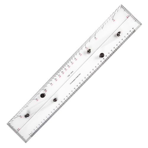 Parallel-Lineal für Navigations-Plottdiagramm, Kartierungspunkt, Parallellineal mit klarer Skala, solides Marine-Werkzeug, 45 cm von TEMOOUES