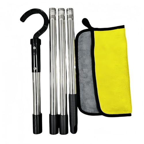 Pool Wartungswerkzeug Abnehmbare Teleskopstangen ABS Hakenkopf Geeignet für Roboterpools Reiniger Reinigungssysteme Poolhaken für Stangen Pool Wartungswerkzeug Abnehmbare Teleskopstangen ABS Hakenkopf Geeignet für Roboterpools Reiniger Reinigungssysteme Poolhaken für Stangen von TEMOOUES