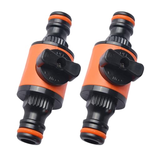 Rapid Conneciont Disconnect Flows Steuerventile mit Schaltern, geeignet für Gartenbewässerungs- und Sanitärsysteme, 2 x ABS-Wasserflussregelventile Rapid Conneciont Disconnect Flows Steuerventile mit Schaltern, geeignet für Gartenbewässerungs- und Sanitärsysteme, 2 x ABS-Wasserflussregelventile von TEMOOUES