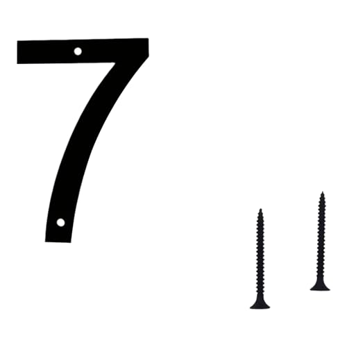 Schwebende Adress-Hausnummer, Metall, modern, mit Nägeln, Set für Tür, Garten, Briefkasten, Dekoration, Sichtbarkeit, Beschilderung, Metall für den Außenbereich Schwebende Adress-Hausnummer, Metall, modern, mit Nägeln, Set für Tür, Garten, Briefkasten, Dekoration, Sichtbarkeit, Beschilderung, Metall für den Außenbereich von TEMOOUES