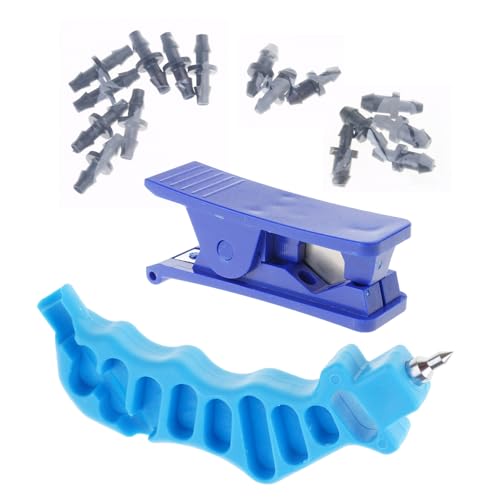 TEMOOUES 2-in-1 Tropfbewässerungs-Lochstanzer und Schneider für effiziente Rohrinstallation mit 115 Stopfen, Lochstanzer, Heimgartenwerkzeug, Bewässerungsgeräte TEMOOUES 2-in-1 Tropfbewässerungs-Lochstanzer und Schneider für effiziente Rohrinstallation mit 115 Stopfen, Lochstanzer, Heimgartenwerkzeug, Bewässerungsgeräte von TEMOOUES