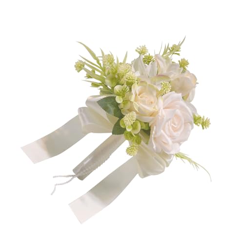 TEMOOUES Blumensträuße für Hochzeit, Brautsträuße, künstliche Blumen, Blumensträuße, für Mittelstücke und Hochzeiten von TEMOOUES